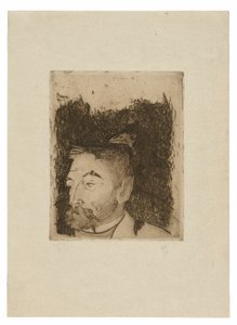 Porträtt av Stéphane Mallarmé av Paul Gauguin
