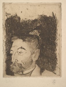 Porträtt av Stéphane Mallarmé, 1891. av Paul Gauguin
