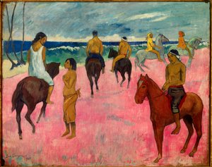 Ryttare på stranden, 1902 av Paul Gauguin