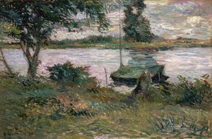 Flodbank av Paul Gauguin