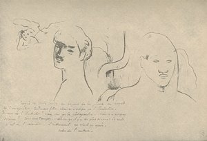 Sketcher av alla slag, slumpmässiga satsningar av min penna och min fantasi, vilseledande fantasier, men det här är inte av Paul Gauguin