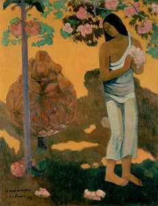 Tahitianska:  Te avae no Maria Marias månad av Paul Gauguin