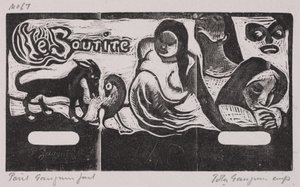Tahiti- och Noa Noa-serien, Leendet (träsnitt) av Paul Gauguin
