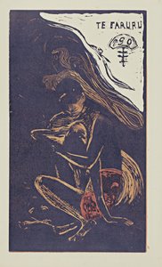 Te Faruru Här älskar vi från serien Noa Noa, 1893-1894 av Paul Gauguin