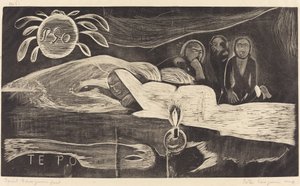 Te Po (Den långa natten) av Paul Gauguin