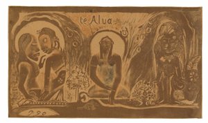 Te atua (Guden), från Noa Noa Suite av Paul Gauguin