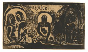 Te atua (Guden), från Noa Noa Suite av Paul Gauguin