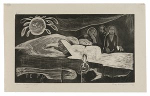 Te po (Natten), från Noa Noa-sviten av Paul Gauguin