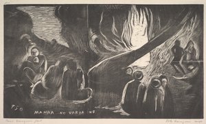 Djävulen talar, 1893-94. av Paul Gauguin