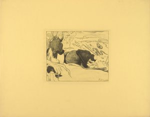 Tvätterskorna av Paul Gauguin