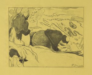 Tvättkvinnor, 1889 av Paul Gauguin