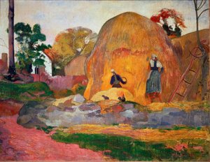 Gula höstackar eller gyllene skördar av Paul Gauguin