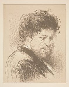 Byst av en man av Paul Gavarni