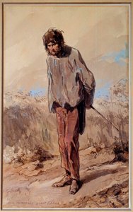 En dålig 15 minuter En dömd har galgen. Akvarell och gouache av Paul Gavarni (1804-1866) av Paul Gavarni