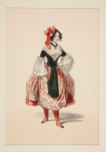 BACHELORETT. Basker (sic) de satin. av Paul Gavarni