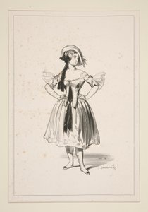 CHEVRIERE. Filtmössa. av Paul Gavarni