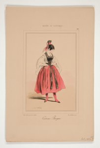 Baskische Tracht av Paul Gavarni