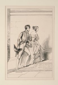 HOVDRÄKT 1837 av Paul Gavarni