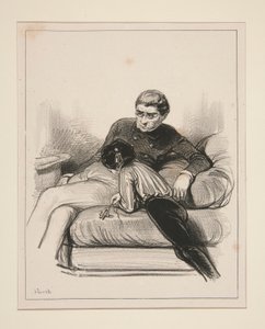 Denna Madame de Lieusaint är dum! av Paul Gavarni