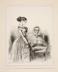 Meddelande om styckena. av Paul Gavarni