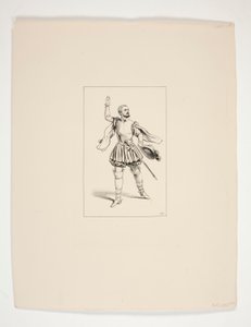 Marcels kostym, spelad av Levasseur. av Paul Gavarni