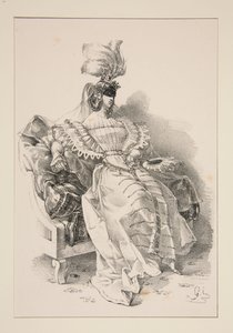 Hertiginna. av Paul Gavarni