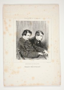 Edmond och Jules de Goncourt av Paul Gavarni
