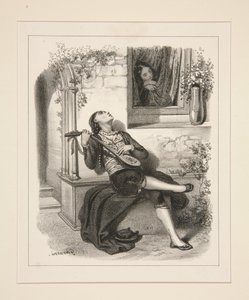 LA SERENADE. av Paul Gavarni