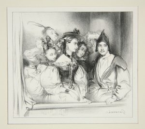 La Loge Du Bal. av Paul Gavarni