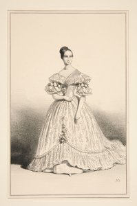Prinsessan Helene, hertiginna av Orléans av Paul Gavarni