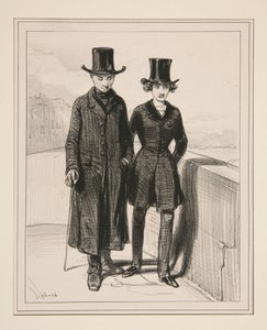 Seine är en flod (på latin Fluvius). I Paris korsas den av ett stort antal broar... av Paul Gavarni