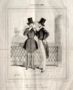 En ung mans liv, 1842. av Paul Gavarni