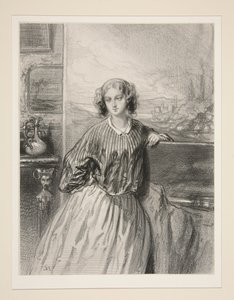 Kvinnliga konstnärer / Madame E. de B... av Paul Gavarni