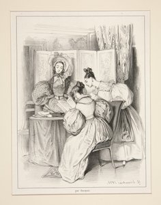 Kvinnorna. Journal du Siècle. av Paul Gavarni