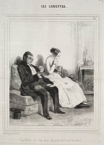 The Lorettes, 1842. av Paul Gavarni