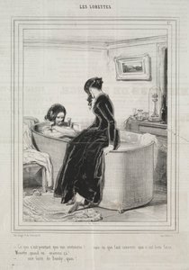 The Lorettes, 1842. av Paul Gavarni