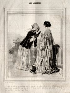 The Lorettes, 1842. av Paul Gavarni