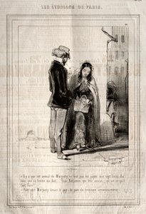 Studenterna i Paris, 1842. av Paul Gavarni