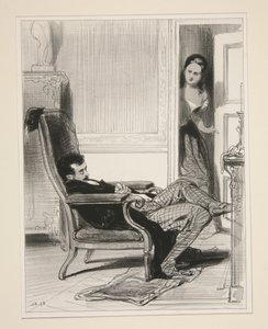 ”Lorsque des voluptés on a tari la grappe...” av Paul Gavarni