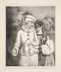 MASKERAD, d av Paul Gavarni