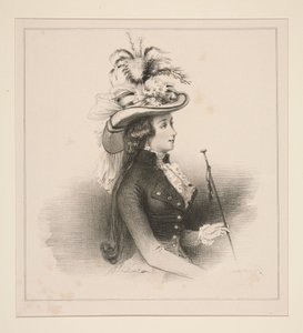 Parismode år 1787 av Paul Gavarni