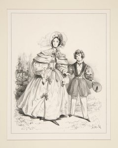 MORGONNEGLIGÉ. 1835. av Paul Gavarni