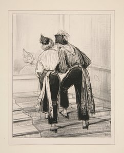 Vi ska dansa hennes lilla cancan... av Paul Gavarni