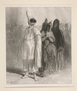 Var lämnade du Clarisse? Lovelace! av Paul Gavarni