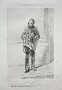Brevpapper av Paul Gavarni