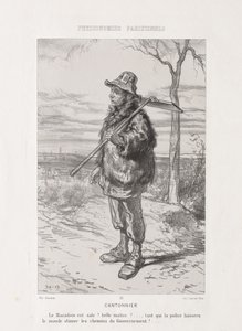 Parsian Physiognomy: Street Sweeper . av Paul Gavarni