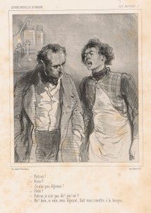 Chef! - Va? - Jag gör inte av Paul Gavarni