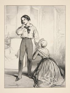 Fattig mor. Akt IV / Adolphe Laferriere av Paul Gavarni