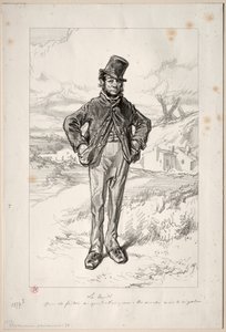 Physionomies Parisiennes: Måndagen, 1857-58. av Paul Gavarni