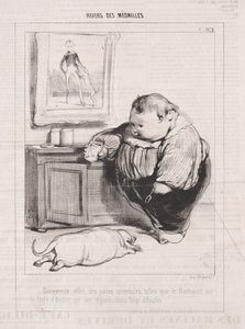 Medaljers baksida, 1842. av Paul Gavarni